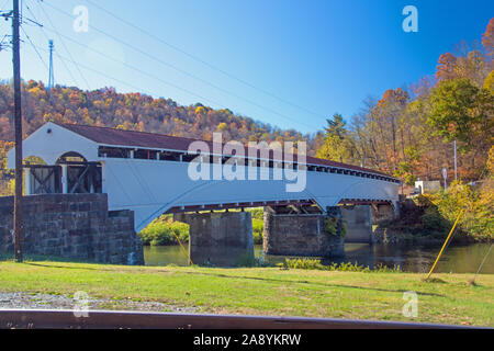 Ponts couverts dans West Virginia Banque D'Images