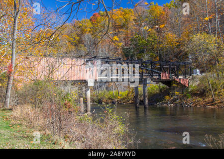 Ponts couverts dans West Virginia Banque D'Images