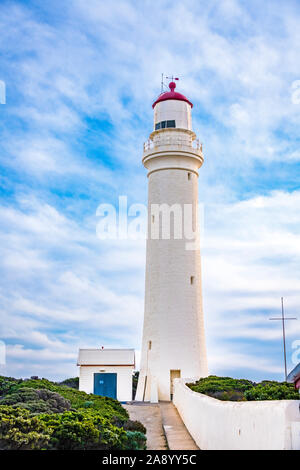 Portland, Victoria, Australie - 12 Oct 19 : Cape Nelson phare a été construit en 1884 avec une station télégraphique relié par une ligne à Melbourne Banque D'Images