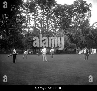 William Howard Taft jouant le golf ca. 1905-1930 Banque D'Images