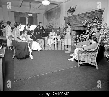 Les femmes à la Silver Spring Maryland ca YWCA au début des années 1900. Banque D'Images