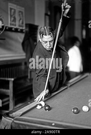 Champion du monde Billard Dvd Alfredo de Oro ca. 1914 Banque D'Images