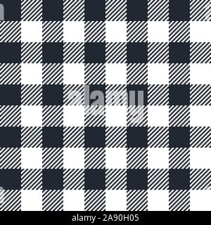 Vichy noir modèle homogène. Texture à partir de carrés - plaid, nappes, vêtements, chemises, robes, de papier, de la literie, des couvertures, couettes et d'autres te Illustration de Vecteur