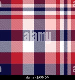 Moderne classique Tartan Plaid Pattern transparente dans le Vector - c'est un classique à carreaux, à carreaux, motif tartan approprié pour tee shirt, tissu Illustration de Vecteur