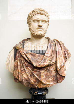 Portrait de Caracalla (4 avril 188 - 8 avril 217) en XVII -XVIII siècle dans le Palazzo Corsini - Rome, Italie Banque D'Images