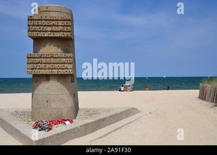 D - Day Memorial Graye-sur-Mer, Normandie, France Banque D'Images