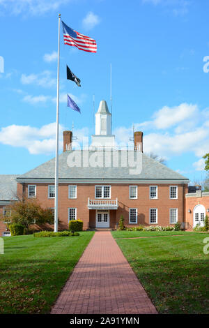 WESTFIELD, NEW JERSEY - 02 NOV 2019 : Le bâtiment municipal de la ville de Westfield. Banque D'Images