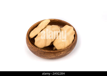 Fragile à l'arrowroot Araro unwrapped cookies snack traditionnel traiter aux Philippines Banque D'Images