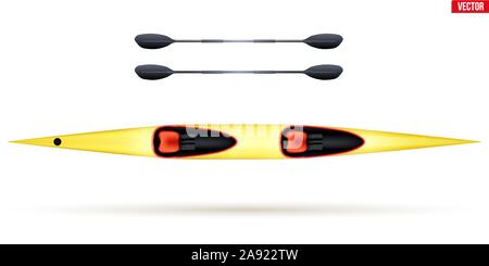 Kayak double Sprint Illustration de Vecteur