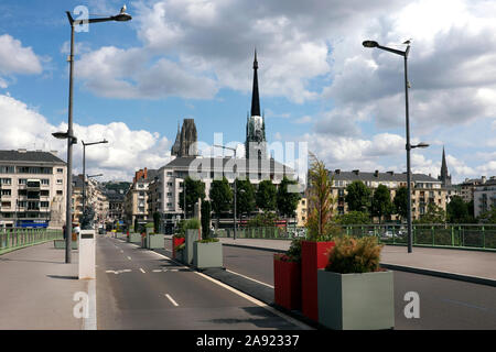 Le Pont Boieldieu, Rouen, Normandie, France Banque D'Images