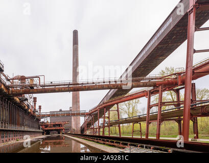 Grand ancien complexe industriel abandonné Zollvereinin à Essen, Allemagne Banque D'Images