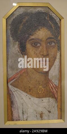 Portraits du Fayoum. Peintures funéraires de la Grèce antique à partir de 3e siècle avant J.-C. au 3e siècle après J.-C. L'Égypte. Maman naturaliste peintures. Banque D'Images