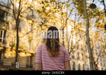 Vue arrière de la femme Banque D'Images