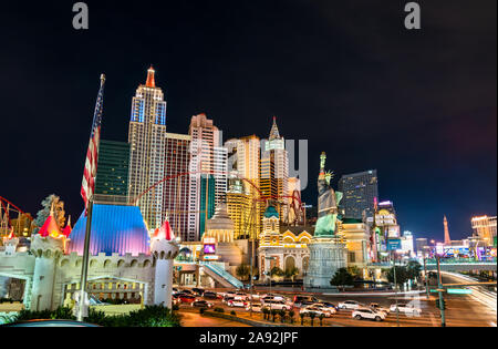 New York-New York complexe avec une réplique de la Statue de la liberté à Las Vegas - Nevada, États-Unis Banque D'Images