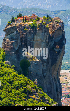 Monastère Saint de la Sainte Trinité, Meteora ; Thessalie, Grèce Banque D'Images