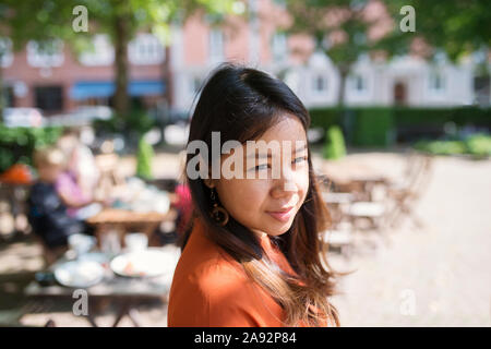 Smiling woman Banque D'Images