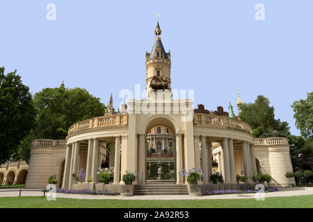 Façade du château de Schwerin, Schleswig-Holstein, Allemagne Banque D'Images