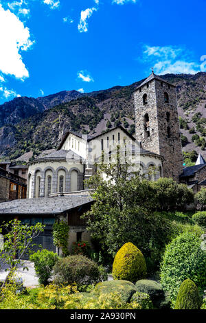 Andorre-la-Vieille, capitale de l'Andorre. dans les Pyrénées, entre l'Espagne et la France Banque D'Images