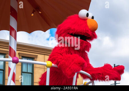 Orlando, Floride, 09 novembre 2019. Sesame Street Elmo en partie Parade à Seaworld Banque D'Images