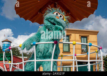 Orlando, Floride, 09 novembre 2019. Rosita dans Sesame Street Parade Party at Seaworld Banque D'Images