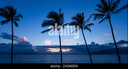 Kamaole une et deux plages, Kamaole Beach Park ; Kihei, Maui, Hawaii, États-Unis d'Amérique Banque D'Images