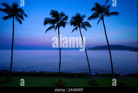 Kamaole une et deux plages, Kamaole Beach Park ; Kihei, Maui, Hawaii, États-Unis d'Amérique Banque D'Images