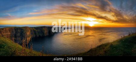 Les falaises de Moher, Irlande Banque D'Images