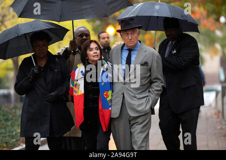 Washington, DC, USA. 12 Nov, 2019. Roger Pierre, ancien conseiller de campagne pour le président des Etats-Unis, Donald J. Trump, arrive à la cour fédérale à Washington, DC, États-Unis, le Mardi, Novembre 12, 2019. Credit : Stefani Reynolds/CNP Crédit dans le monde entier | conditions : dpa/Alamy Live News Banque D'Images