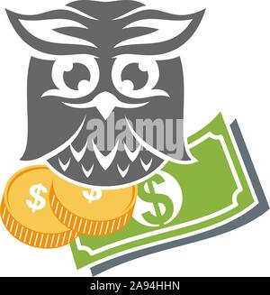 Conception de Logo chouette Modèle Vector Isolated Illustration de Vecteur