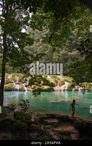 Semuc Champey, Guatemala Banque D'Images