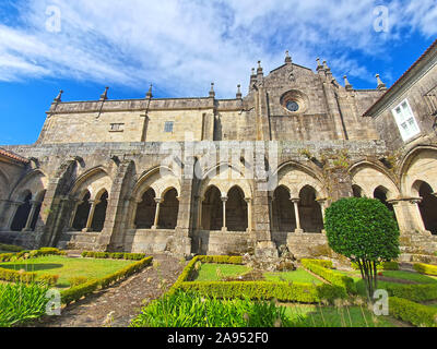 Cathédrale de Saint Mary de Tui, province de Pontevedra, Galice, Espagne Banque D'Images