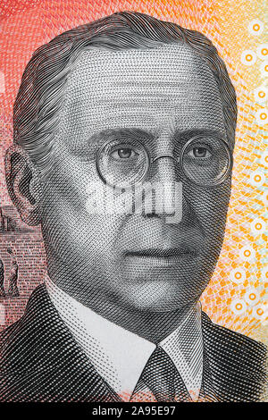 John Flynn un portrait de dollars australiens Banque D'Images