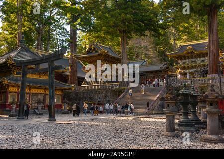 Magnifique Tosho-gu Temple du 17ème siècle, Sanctuaire Shinto Sanctuaires et temples de Nikko, UNESCO World Heritage Site, Nikko, Japon Banque D'Images