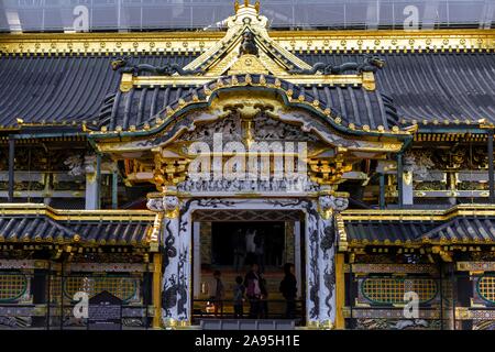 Magnifique Tosho-gu Temple du 17ème siècle, Sanctuaire Shinto Sanctuaires et temples de Nikko, UNESCO World Heritage Site, Nikko, Japon Banque D'Images