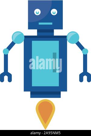 Icône robot futur design, technologie numérique médias sociaux communication web internet et sans fil thème Vector illustration Illustration de Vecteur