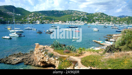 Bateaux dans le port de Port d''Andtratx, Andratx, Mallorca, Baleares, Espagne Banque D'Images