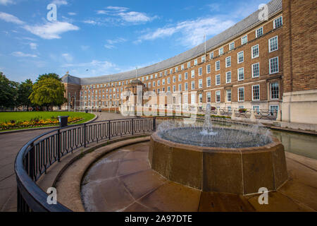 Bristol, UK - 29 juin 2019 : une vue de l'extérieur de l'Hôtel de ville de Bristol, dans le centre historique de la ville de Bristol au Royaume-Uni. Banque D'Images