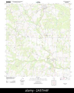 Carte TOPO USGS Texas TX Tuleta 20130117 TM Banque D'Images