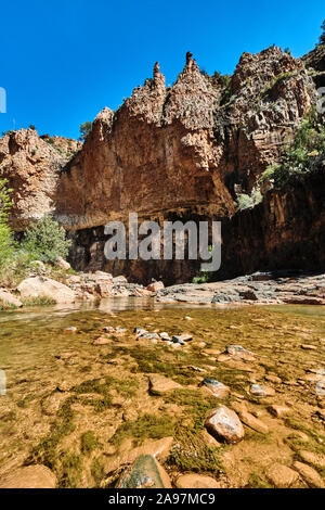 Le point de vue de la recherche des Cibeque Cibeque Falls Creek sur la promenade de l'Arizona. Banque D'Images