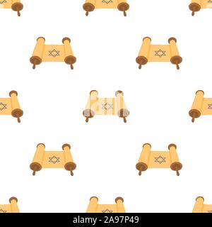 Illustration sur le thème grand modèle de couleur uniforme Hanoukka, la Torah. Une collection est constituée de meubles anciens, de la torah accessoire Han Illustration de Vecteur
