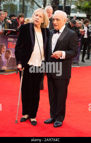 Vu arrivant pour l'Irlandais, présenté en première mondiale au Festival du Film de Londres gala soirée de clôture, Odeon Leicester Square, Londres. 13.10.19 comprend : Martin Scorsese Où : London, Royaume-Uni Quand : 13 Oct 2019 Source : WENN.com Banque D'Images