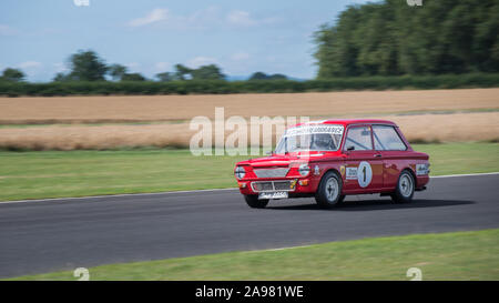 Croft Race Week-end d'août 2018 Circuit Nostalgie classic car racing Banque D'Images