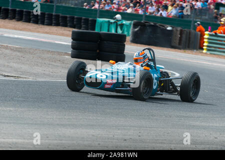 Croft Race Week-end d'août 2018 Circuit Nostalgie classic car racing Banque D'Images