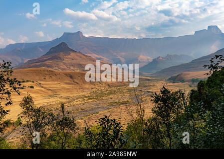 Une belle vue de l'amphithéâtre du Drakensberg, en Afrique du Sud Banque D'Images