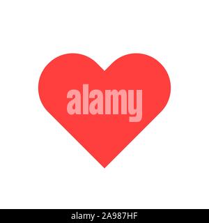 Icône de cœur - vecteur. Icône de cœur en télévision style. Symbole de l'amour isolé Illustration de Vecteur