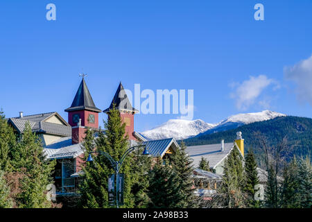 Le Village de Whistler, Whistler, British Columbia, Canada Banque D'Images