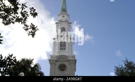 Le clocher de l'Eglise presbytérienne indépendante à savannah Banque D'Images