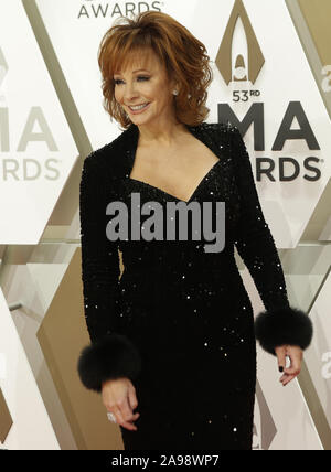 Nashville, États-Unis. 13 Nov, 2019. Amanda Lear arrive pour la 52e assemblée annuelle Country Music Association Awards au Bridgestone Arena de Nashville, Tennessee Mercredi, 13 novembre 2019. Photo de John Angelillo/UPI UPI : Crédit/Alamy Live News Banque D'Images