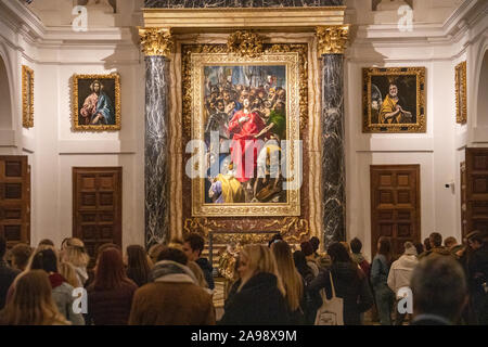 El Expolio de Cristo, El Greco, Sacristia Mayor, Catedral Primada, Tolède, Espagne Banque D'Images