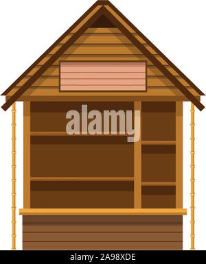 L'icône de log cabin Illustration de Vecteur